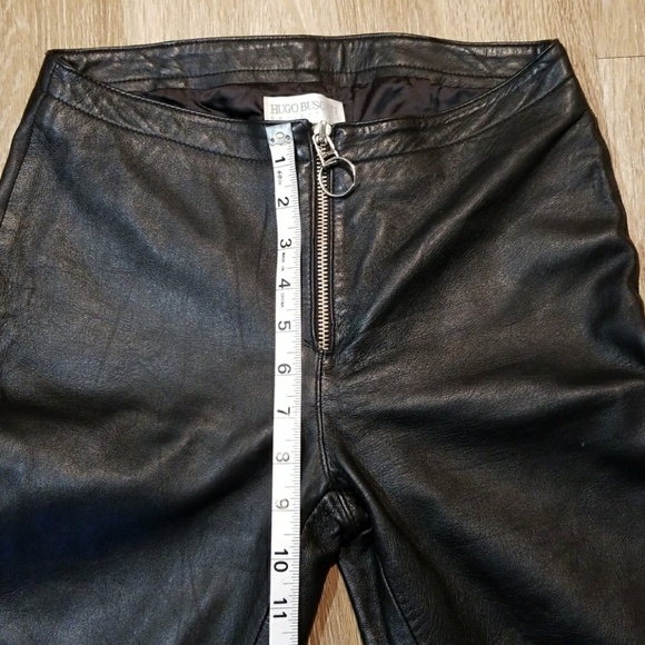 Hugo Buscati genuine leather pants size 2 - Picture 4 of 7